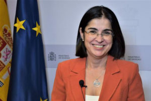 La ministra de Sanidad, Carolina Darias,